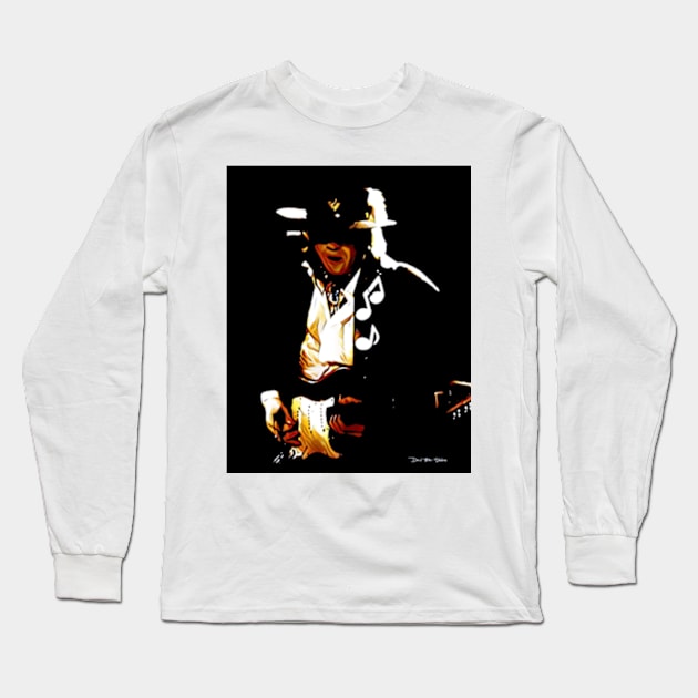 Caught In The Crossfire - SRV - Graphic 2 Long Sleeve T-Shirt by davidbstudios